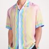 For The Love Of Dance Camp-Collar Printed Silk-Twill Shirt - FR For The Love Of Dance Camp-Collar Printed Silk-Twill Shirt - FR