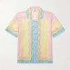 For The Love Of Dance Camp-Collar Printed Silk-Twill Shirt For The Love Of Dance Camp-Collar Printed Silk-Twill Shirt