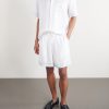 Dance Joy Straight-Leg Striped Silk-Twill Shorts - OU Dance Joy Straight-Leg Striped Silk-Twill Shorts - OU