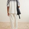 Camp-Collar Logo-Appliquéd Striped Crocheted Cotton Shirt - BK Camp-Collar Logo-Appliquéd Striped Crocheted Cotton Shirt - BK