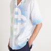 Dots Camp-Collar Printed Linen Shirt - CU Dots Camp-Collar Printed Linen Shirt - CU