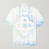 Dots Camp-Collar Printed Linen Shirt Dots Camp-Collar Printed Linen Shirt