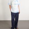 Dots Camp-Collar Printed Linen Shirt - OU Dots Camp-Collar Printed Linen Shirt - OU