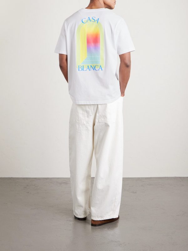 L'Arche Classic Logo-Print Organic Cotton-Jersey T-Shirt - BK L'Arche Classic Logo-Print Organic Cotton-Jersey T-Shirt - BK