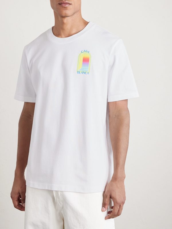 L'Arche Classic Logo-Print Organic Cotton-Jersey T-Shirt - FR L'Arche Classic Logo-Print Organic Cotton-Jersey T-Shirt - FR