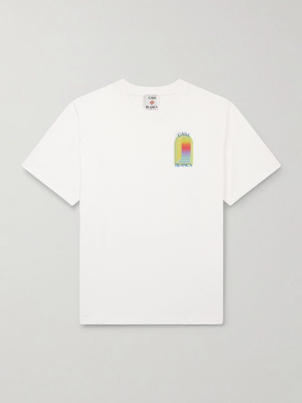 L'Arche Classic Logo-Print Organic Cotton-Jersey T-Shirt L'Arche Classic Logo-Print Organic Cotton-Jersey T-Shirt