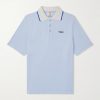 Logo-Appliquéd Cotton-Blend Velour Polo Shirt Logo-Appliquéd Cotton-Blend Velour Polo Shirt