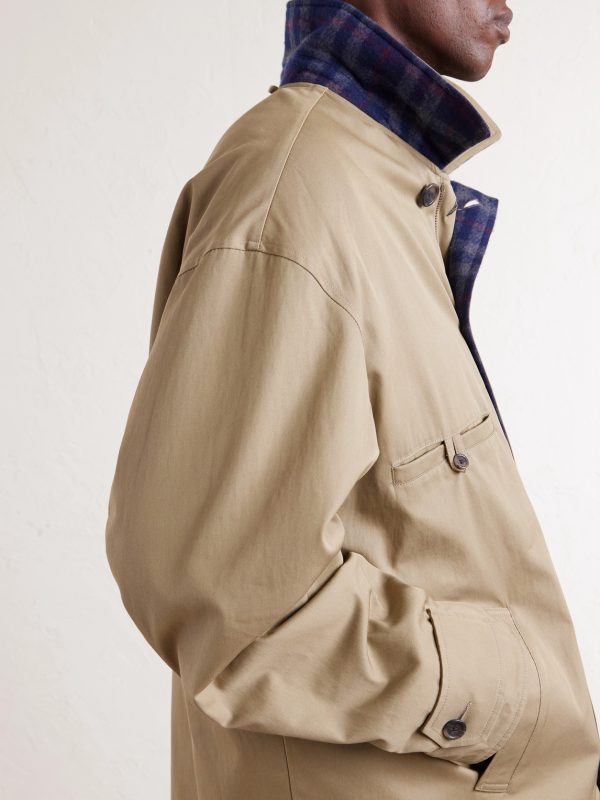 Oversized Padded Cotton-Gabardine Jacket - E1 Oversized Padded Cotton-Gabardine Jacket - E1