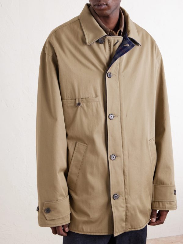 Oversized Padded Cotton-Gabardine Jacket - FR Oversized Padded Cotton-Gabardine Jacket - FR