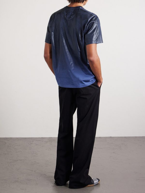 Coated Cotton-Jersey T-Shirt - BK