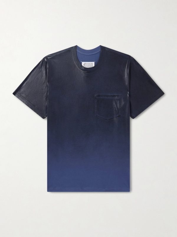 Coated Cotton-Jersey T-Shirt