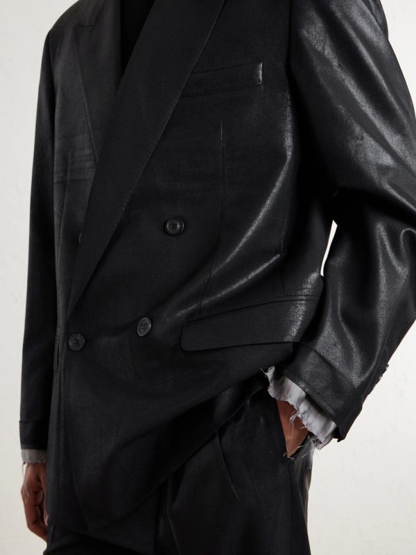 Double-breasted Virgin Wool Blazer - E1