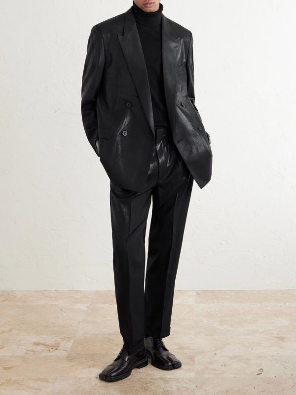 Double-breasted Virgin Wool Blazer - OU