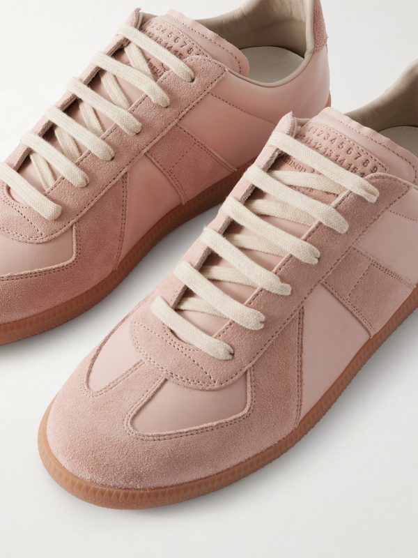 Replica Leather and Suede Sneakers - CU Replica Leather and Suede Sneakers - CU