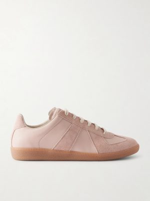 Replica Leather and Suede Sneakers Replica Leather and Suede Sneakers