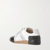 Replica Leather and Suede Sneakers - BK Replica Leather and Suede Sneakers - BK