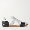 Replica Leather and Suede Sneakers Replica Leather and Suede Sneakers