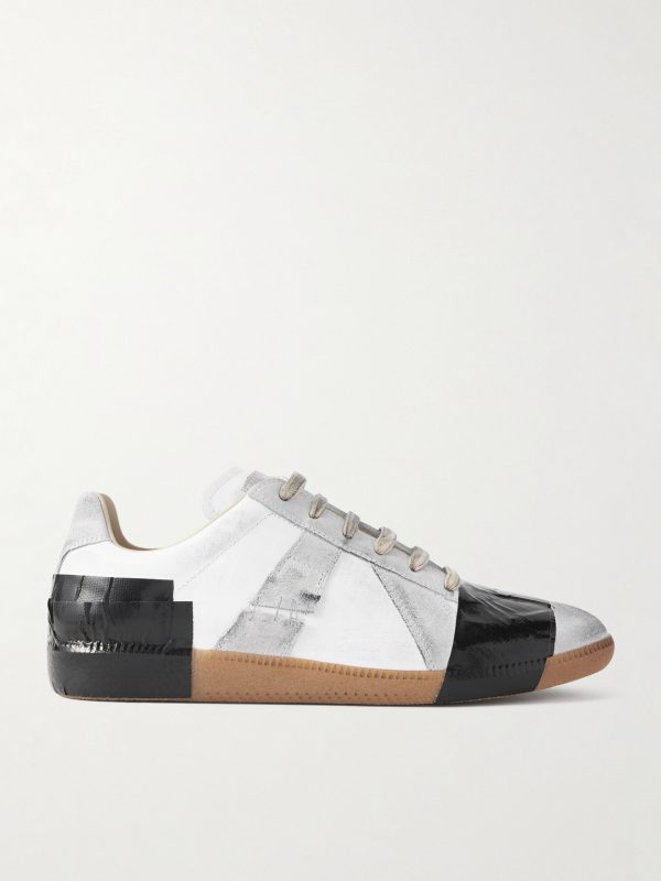 Replica Leather and Suede Sneakers Replica Leather and Suede Sneakers