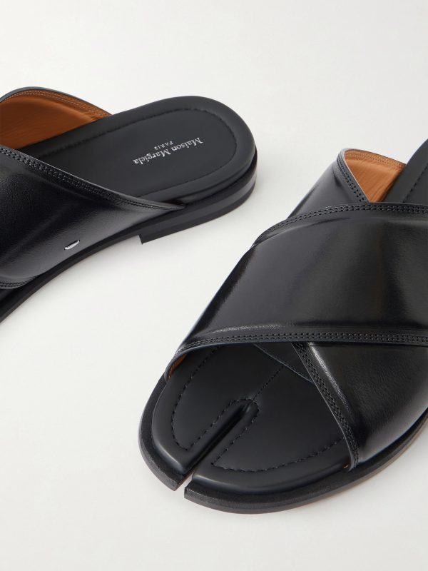 Tabi Embellished Leather Slides - CU