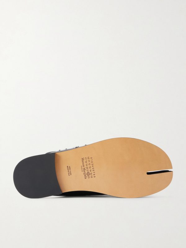 Tabi Embellished Leather Slides - E1