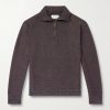 Embroidered Stretch-Wool Half-Zip Sweater Embroidered Stretch-Wool Half-Zip Sweater