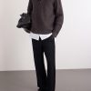 Embroidered Stretch-Wool Half-Zip Sweater - OU Embroidered Stretch-Wool Half-Zip Sweater - OU