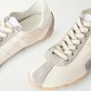 Sprinters Distressed Suede-Trimmed Leather Sneakers - CU Sprinters Distressed Suede-Trimmed Leather Sneakers - CU