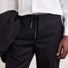 Slim-Fit Virgin Wool-Twill Drawstring Trousers - CU