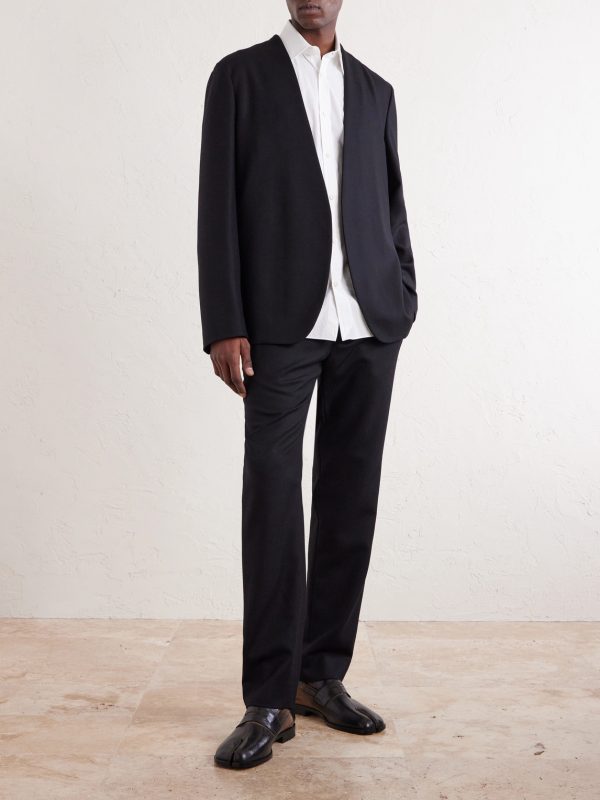 Slim-Fit Virgin Wool-Twill Drawstring Trousers - OU