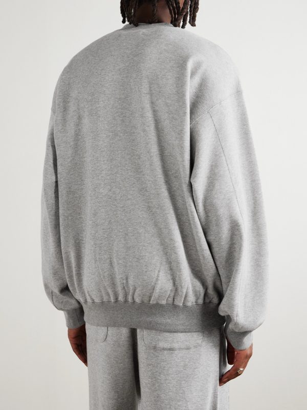 Cotton and Yak-Blend Jersey Sweatshirt - BK Cotton and Yak-Blend Jersey Sweatshirt - BK