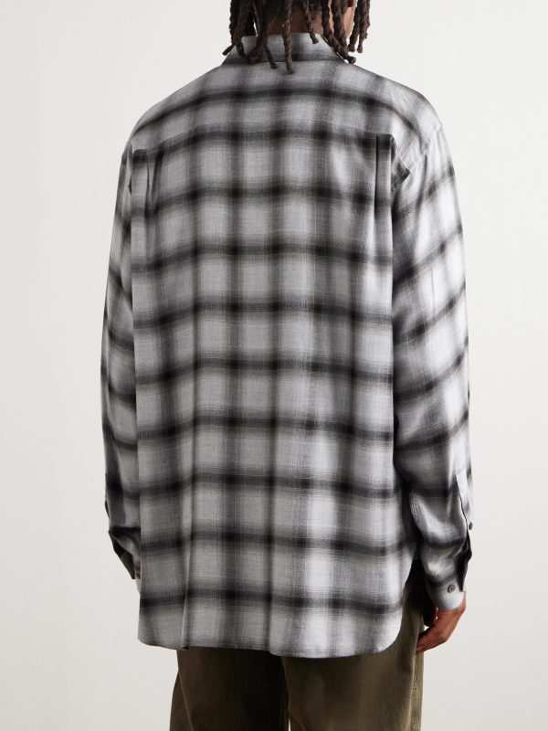 Checked Lyocell-Blend Shirt - BK