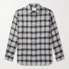 Checked Lyocell-Blend Shirt