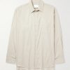 Oversized Cotton and Silk-Blend Twill Shirt Oversized Cotton and Silk-Blend Twill Shirt