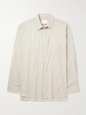 Oversized Cotton and Silk-Blend Twill Shirt Oversized Cotton and Silk-Blend Twill Shirt