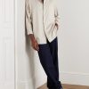 Oversized Cotton and Silk-Blend Twill Shirt - OU Oversized Cotton and Silk-Blend Twill Shirt - OU