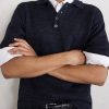 Knitted Linen Polo Shirt - CU