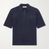 Knitted Linen Polo Shirt
