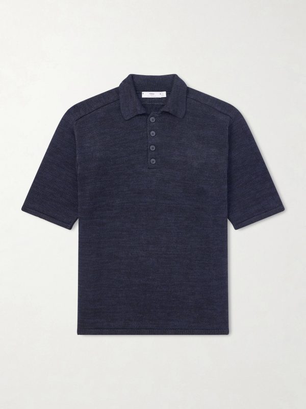 Knitted Linen Polo Shirt