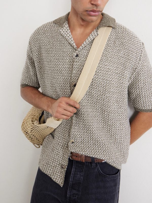 Tonnta Camp-Collar Linen, Cotton and Cashmere-Blend Shirt - CU Tonnta Camp-Collar Linen, Cotton and Cashmere-Blend Shirt - CU
