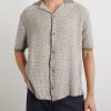 Tonnta Camp-Collar Linen, Cotton and Cashmere-Blend Shirt - FR Tonnta Camp-Collar Linen, Cotton and Cashmere-Blend Shirt - FR