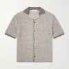 Tonnta Camp-Collar Linen, Cotton and Cashmere-Blend Shirt Tonnta Camp-Collar Linen, Cotton and Cashmere-Blend Shirt