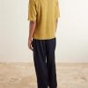 Knitted Linen Polo Shirt - BK Knitted Linen Polo Shirt - BK