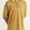 Knitted Linen Polo Shirt - FR Knitted Linen Polo Shirt - FR