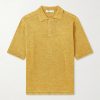 Knitted Linen Polo Shirt Knitted Linen Polo Shirt
