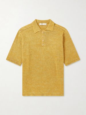 Knitted Linen Polo Shirt Knitted Linen Polo Shirt