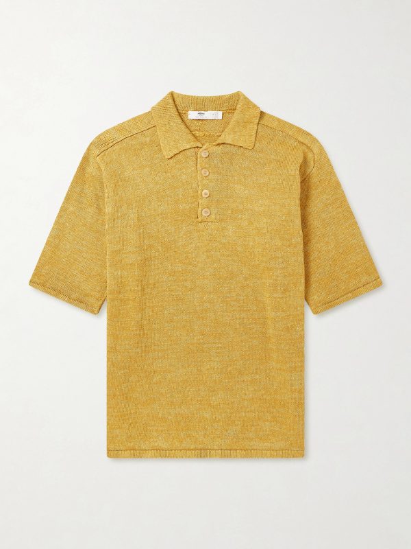 Knitted Linen Polo Shirt Knitted Linen Polo Shirt