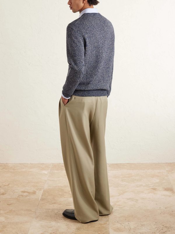 Linen and Cotton-Blend Sweater - BK Linen and Cotton-Blend Sweater - BK