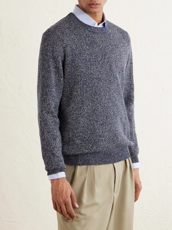 Linen and Cotton-Blend Sweater - FR Linen and Cotton-Blend Sweater - FR