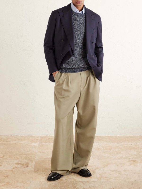 Linen and Cotton-Blend Sweater - OU Linen and Cotton-Blend Sweater - OU