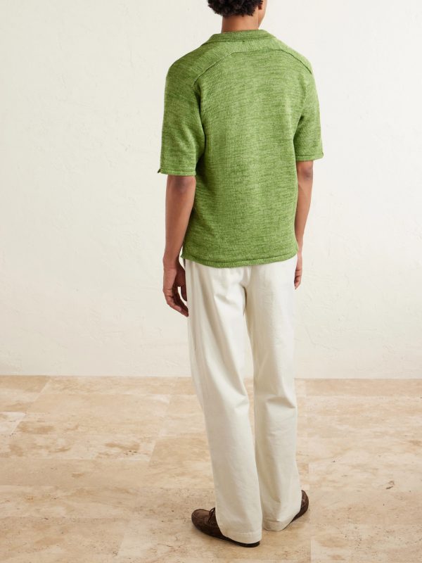 Linen Polo Shirt - BK
